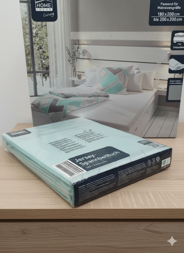 Home Ideas Jersey Spannbetttuch 180x200 - 200x200 cm